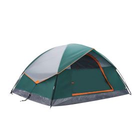 2/4 Person High Quality Camping Tent with Tent Fly, Easy Setup Dome Tent with Mesh Windows & Skylights, Lightweight Portable Tent for Outdoor Cam (Color: green/Two people) 2/4 Person High Quality Camping Tent with Tent Fly, Easy Setup Dome Tent with Mesh Windows & Skylights, Lightweight Portable Tent for Outdoor Cam (Color: green/Two people)